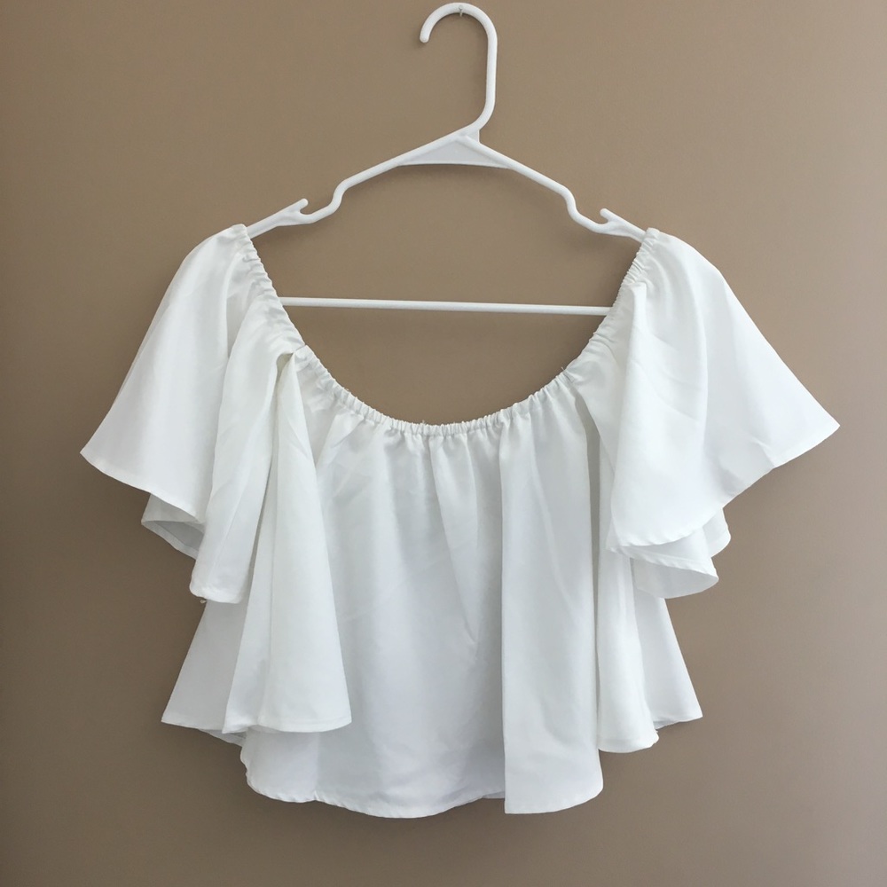 White Off the Shoulder Top